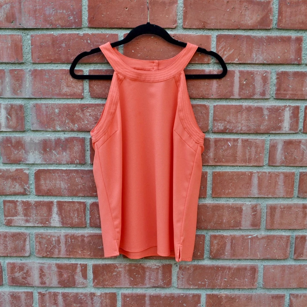 Under Skies Coral Tank Top Blouse